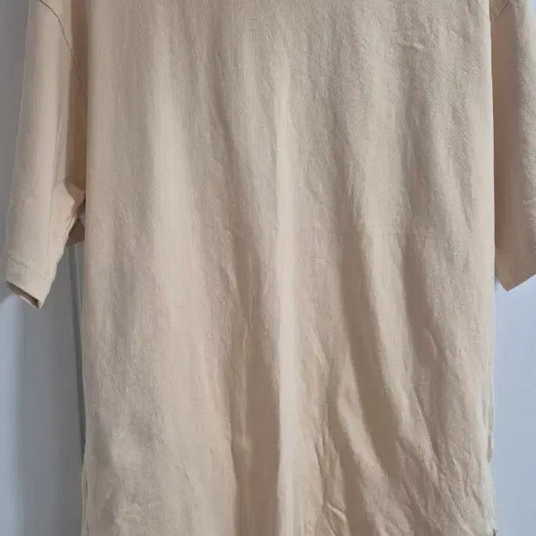 [BUNJANG] TOPTEN Beige Side Slit Short Sleeve T-Shirt / 탑텐 베이지색 반팔 티셔츠 옆트임