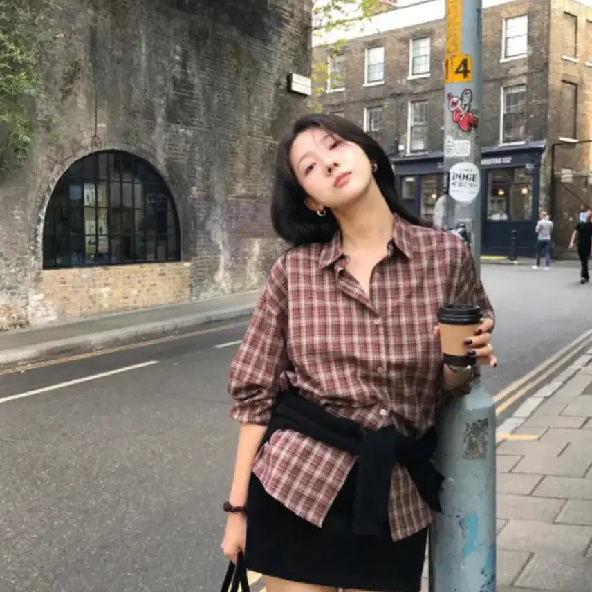 [BUNJANG] Yuinny Checkered Shirt / 유이니 체크셔츠