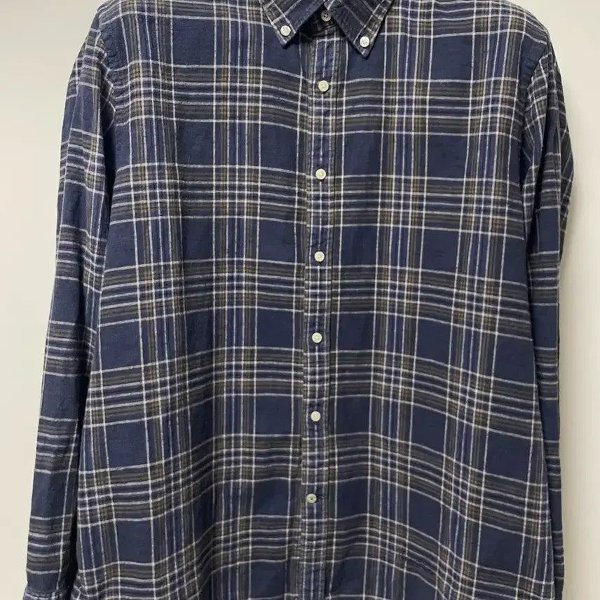 [BUNJANG] Henry Cotton Linen Blend Button-Down Shirt / 헨리코튼 린넨 블랜딩 버튼다운 셔츠