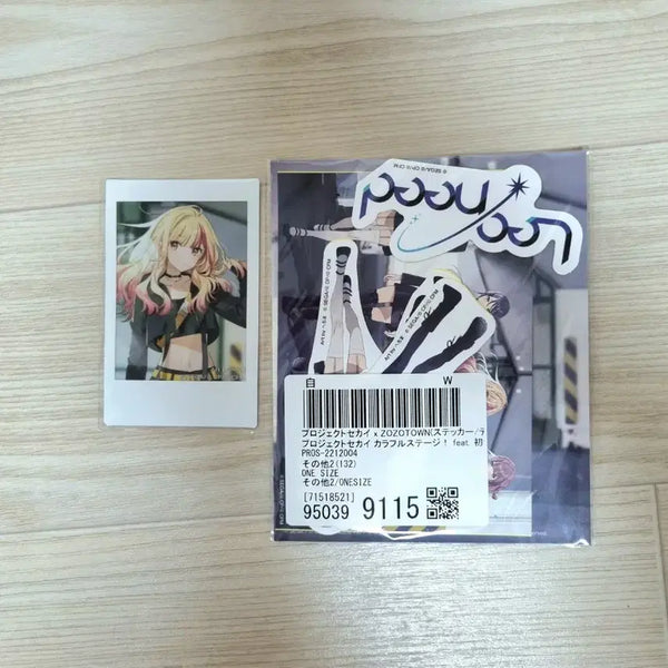 [BUNJANG] Project Sekai Tenma Sakaki JoJo Town Cheki Polaroid & Leonids Sticker Set / 프로세카 프세카 텐마사키 조조타운 체키 레오니 스티커 이치카 시호 호나미