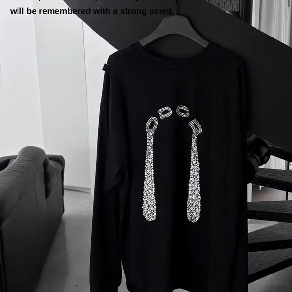 [BUNJANG] Odor Cris Box Logo Long Sleeve T-Shirt Black / [새상품] 오도어 크리스 박스 티 odor cris box tee
