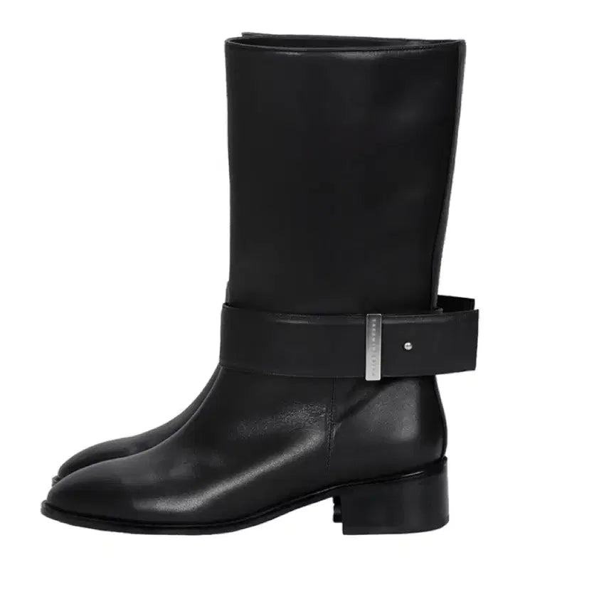 [BUNJANG] Trimming Bird Belted Ankle Boots (235) / 트리밍버드 벨티드 미들부츠(235)