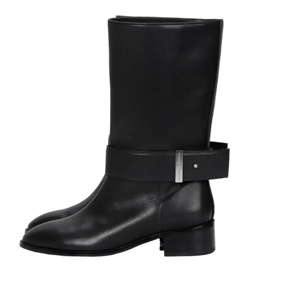 [BUNJANG] Trimming Bird Belted Ankle Boots (235) / 트리밍버드 벨티드 미들부츠(235)