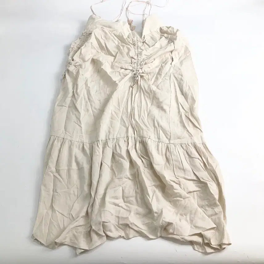 [BUNJANG] Linen String Long Dress / 린넨 끈 롱 원피스
