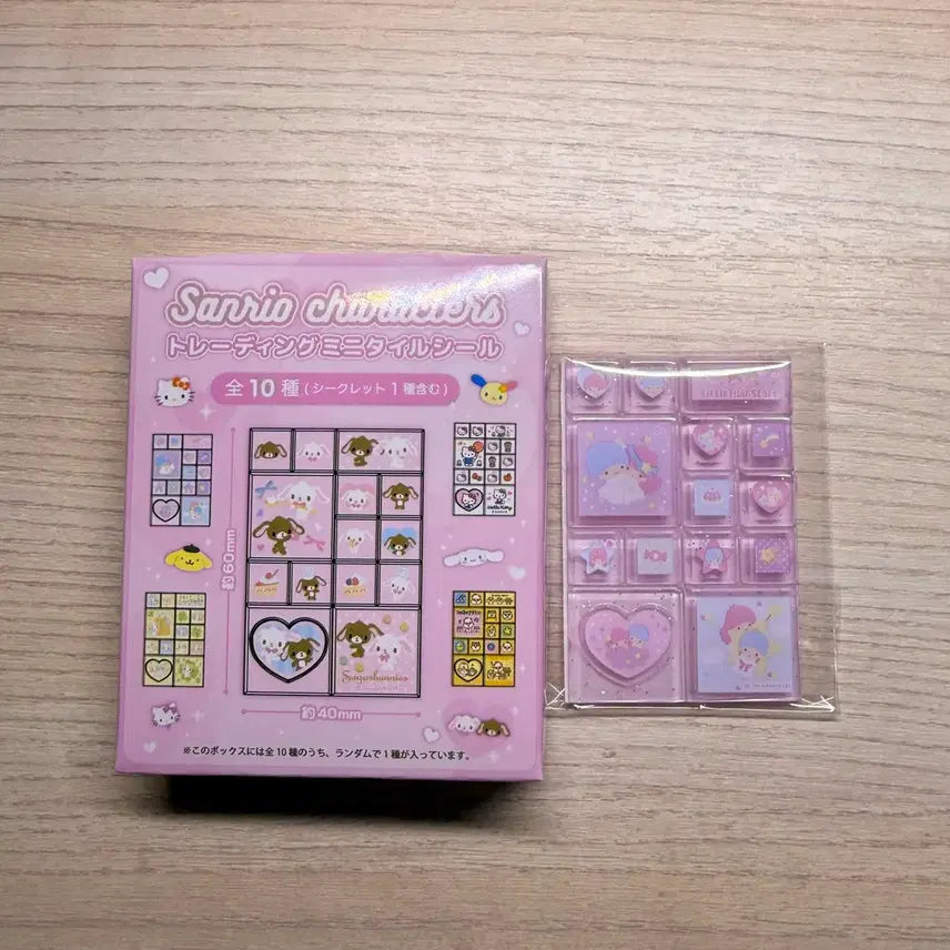 [BUNJANG] Sanrio Mini Tile Sticker Little Twin Stars / 산리오 미니 타일 스티커 랜덤 키키라라 리틀트윈스타