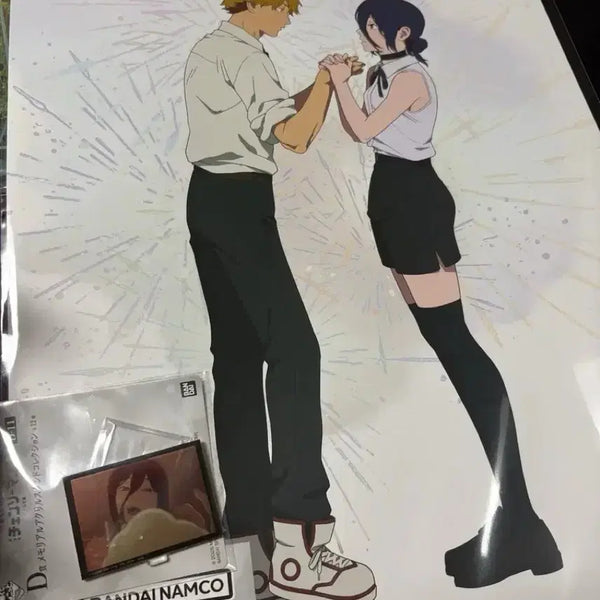 [BUNJANG] Chainsaw Man Ryukyu Ichiban Kuji Prize A Poster & Prize D Acrylic Stand Bundle Set / 체인소맨 레제 쿠지 A상D상 일괄