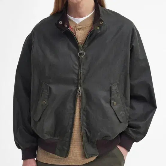 [BUNJANG] Barbour x Baracuta Wax Jacket Olive / 바버 X 바라쿠타 왁스 자켓 올리브