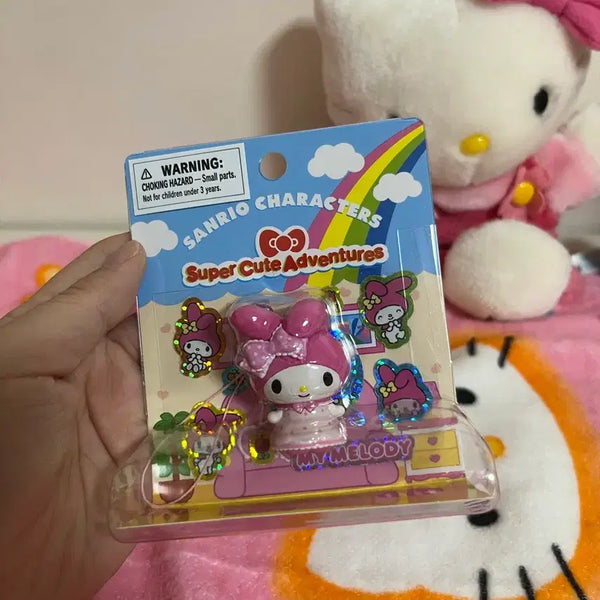 [BUNJANG] My Melody Figure & Sticker Set / 마이멜로디 피규어
