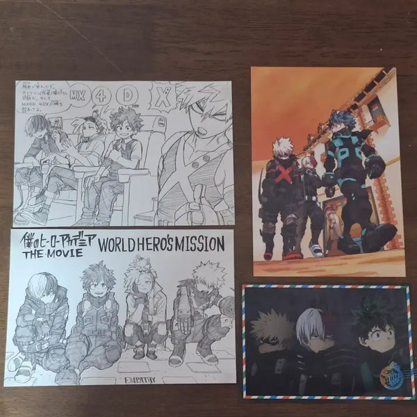 [BUNJANG] My Hero Academia World Heroes Mission Goods Bundle Set / 히로아카 나히아 월히미 특전 지류 일괄