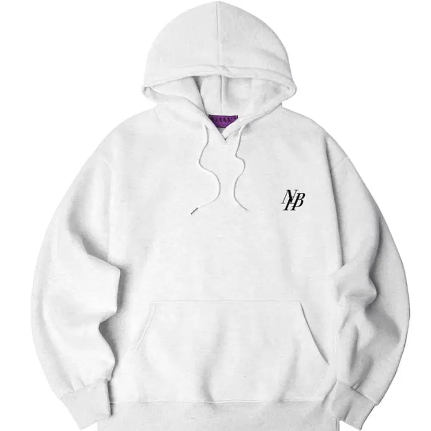 [BUNJANG] Newhabit Oversized Hoodie Melange White / 뉴해빗 오버핏 후드 멜란지화이트
