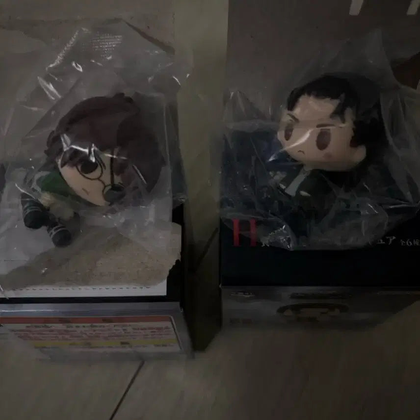 [BUNJANG] Attack on Titan Hange Zoë & Eren Yeager Chokonokko Figure (Sealed) / 진격거 한지,에렌 초코노코