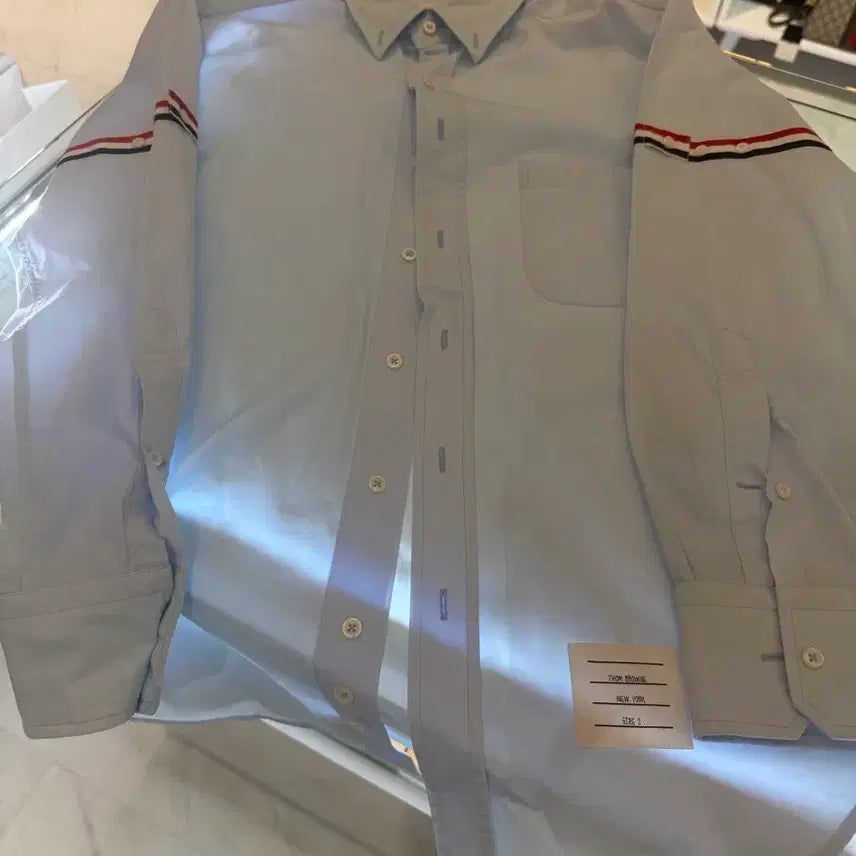 [BUNJANG] Thom Browne Navy Shirt / [새상품급/2size] 톰브라운 셔츠