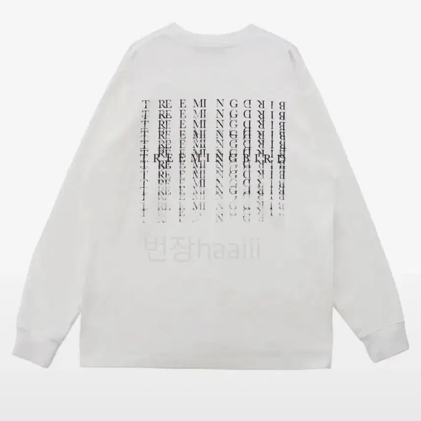 [BUNJANG] TRIMMINGBIRD Falling Overfit Long Sleeve T-Shirt / 트리밍버드 falling overfit 롱 슬리브 긴팔티셔츠