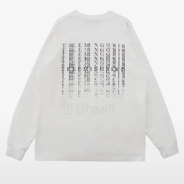 [BUNJANG] TRIMMINGBIRD Falling Overfit Long Sleeve T-Shirt / 트리밍버드 falling overfit 롱 슬리브 긴팔티셔츠