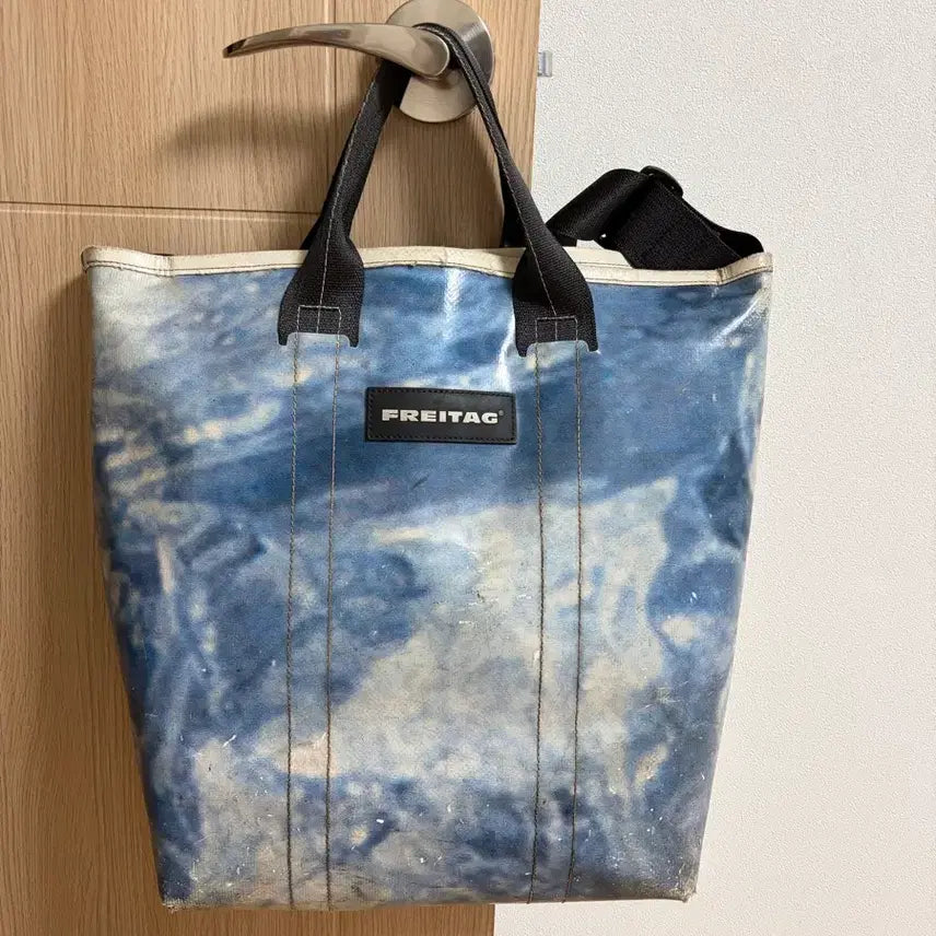 [BUNJANG] Freitag Bob Bag (Mint Tag) - Recycled Canvas Messenger Bag / (민트택O)프라이탁 bob 밥 전사, 구름 하늘 바다