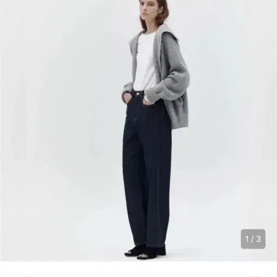 [BUNJANG] Le Standard Stitch Indigo Denim Pants / 르에 스탠다드 스티치 인디고 데님