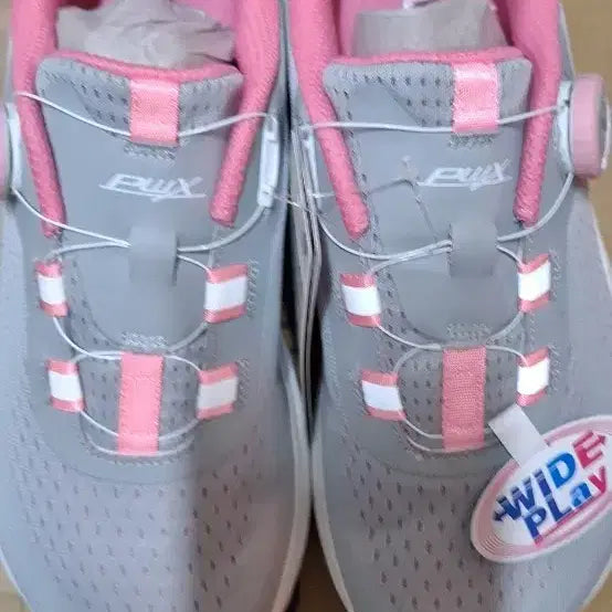 [BUNJANG] PWX Wideplay Running Shoes Pink/Gray / PWX 와이드플레이 러닝화 핑크/회색 245.250.((새상품))