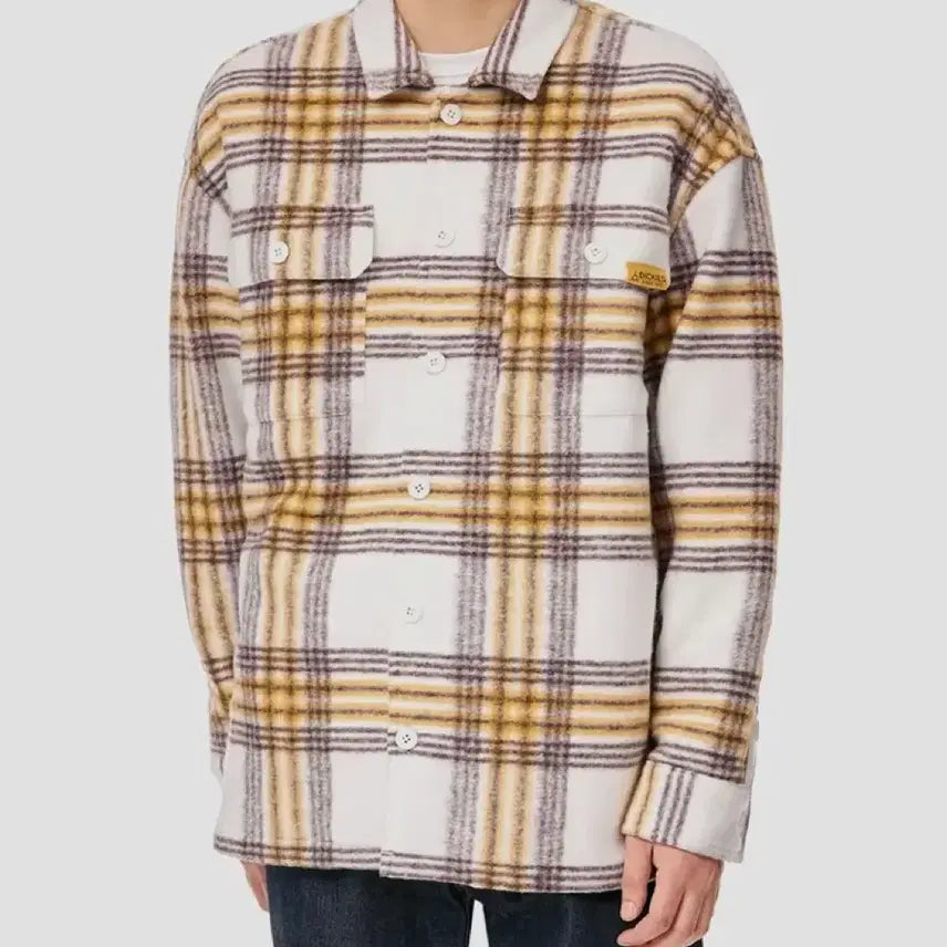 [BUNJANG] Dickies Check Shirt Jacket (Cream) / [2XL/XXL] 디키즈 체크 셔츠 자켓 셔켓 / 크림