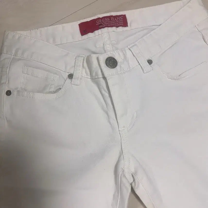 [BUNJANG] Guess White Cotton Jeans / 게스 청바지 화이트 면바지 진