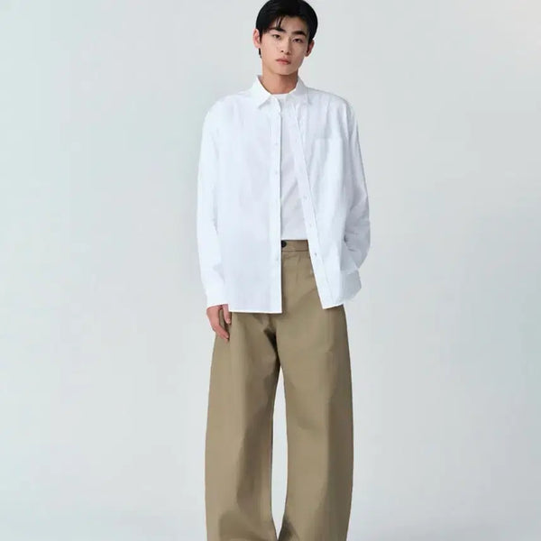 [BUNJANG] Musinsa Standard CP Curved Chino Pants Beige (Lee Do Hyun Pick) / 새상품 [이도현 PICK] 무신사스탠다드 CP 커브드 치노 팬츠 베이지