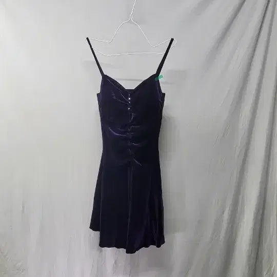 [BUNJANG] Velvet Mini Dress Purple (S) / 벨벳 미니 원피스 퍼플 S  그외 개당