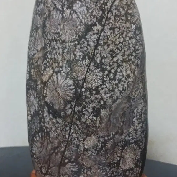 [BUNJANG] Cheongsong Stone Vase with Chrysanthemum Pattern / 청송꽃돌(쵸코 소국)