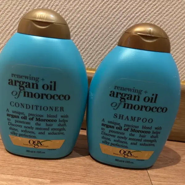 [BUNJANG] OGX Moroccan Argan Oil Shampoo + Conditioner Set / ogx 모로코 아르간 오일 샴푸+컨디셔너