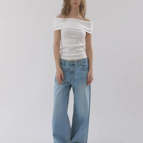 [BUNJANG] Headment Fairy Off-Shoulder Top / 헤더먼트 페어리 오프숄더 탑