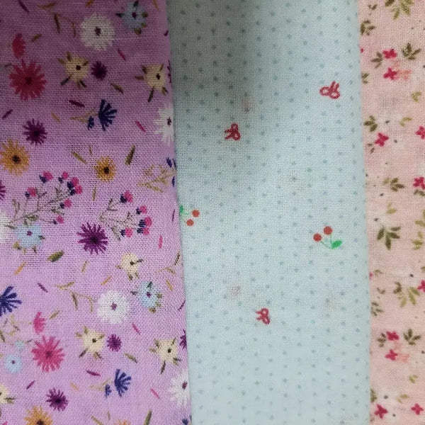 [BUNJANG] Set of 3 Cotton Handkerchiefs / 새상품)아사면손수건3장-1