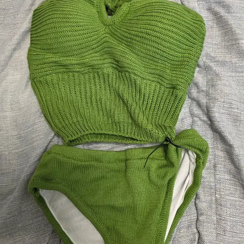 [BUNJANG] Knit Swimsuit Small / 니트수영복 새거 스몰