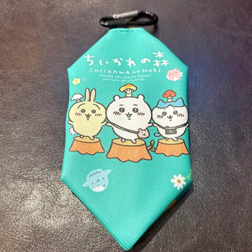 [BUNJANG] Cheeky-Cuteus (Munzakwi) Square Pouch Keychain (Unused) / (미사용) 먼작귀 치이카와 사각 파우치 키링