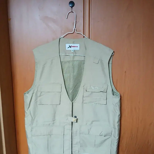 [BUNJANG] Xports Multi Pocket Vest Beige / Xports 멀티 포켓 조끼 베이지