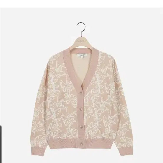 [BUNJANG] Thursday Island Flower Jacquard Cardigan / 써스데이아일랜드 플라워 쟈가드가디건