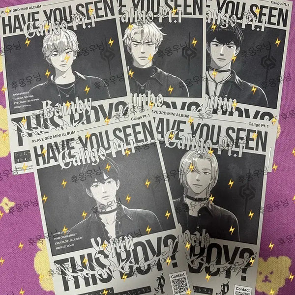 [BUNJANG] PLAVE Caligo Part 1 Poster Bundle Set (5 Types) / 플레이브 칼리고 파트 원 포스터 5종 일괄