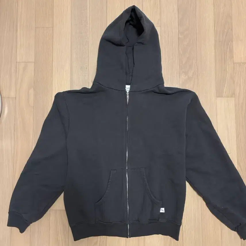 [BUNJANG] Akimbo Club Charcoal Hooded Zip-Up Hoodie L / Akimbo club 아킴보 클럽 후드집업 차콜 L