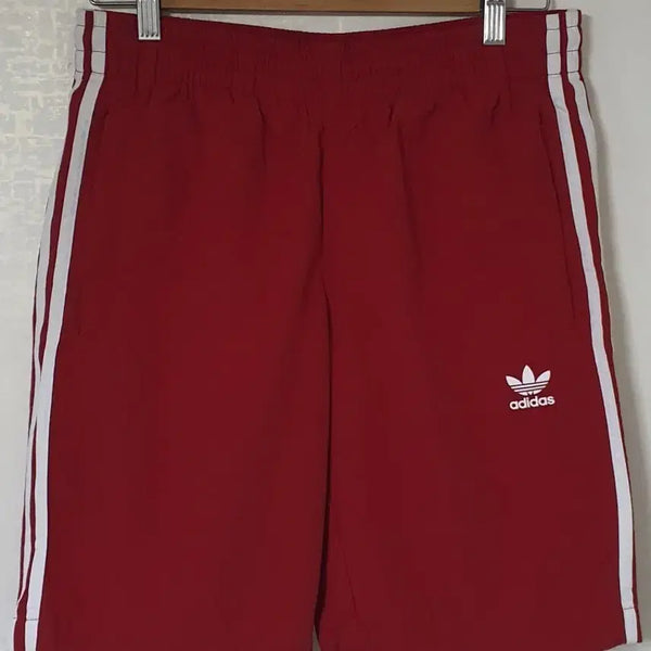 [BUNJANG] Adidas Three Stripes Nylon Shorts Red L / 아디다스 삼선 나일론 반바지  L