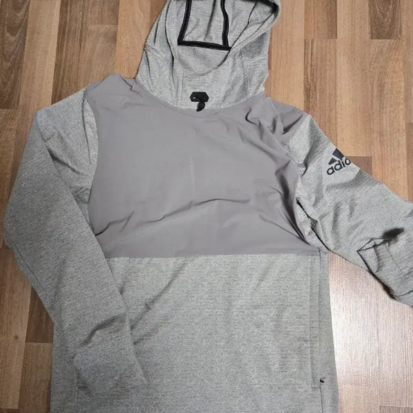 [BUNJANG] Adidas Gray Hooded Zip-Up Jacket (US M) / 아디다스 그레이 후드집업  L사이즈(US M사이즈)