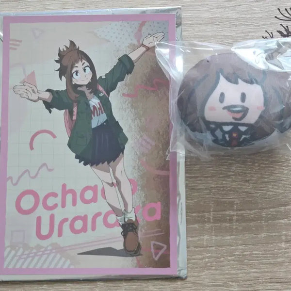 [BUNJANG] My Hero Academia Ochaco Uraraka Metal Postcard & Bandai Namco Manju / 히로어카 우라라카 오챠코 메탈엽서,반다이남코 만쥬