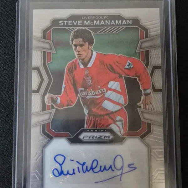 [BUNJANG] Steve McManaman Signed 23-24 EPL Prism Auto Soccer Card (Liverpool) / 스티브 맥마나만 친필싸인 23-24 epl 프리즘 오토 축구카드(리버풀)
