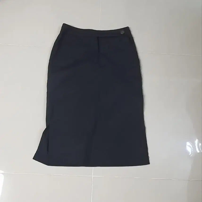 [BUNJANG] Smith 11 Black H-Line Long Skirt / 제평 smith 11  블랙 H라인 바스락 롱 스커트