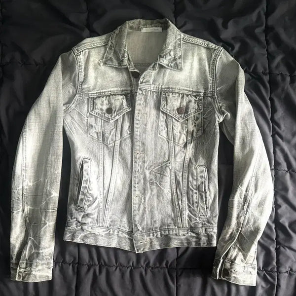 [BUNJANG] Final Homme Vintage Washed Denim Jacket Size S / Final Homme 빈티지 워싱 데님 자켓 S