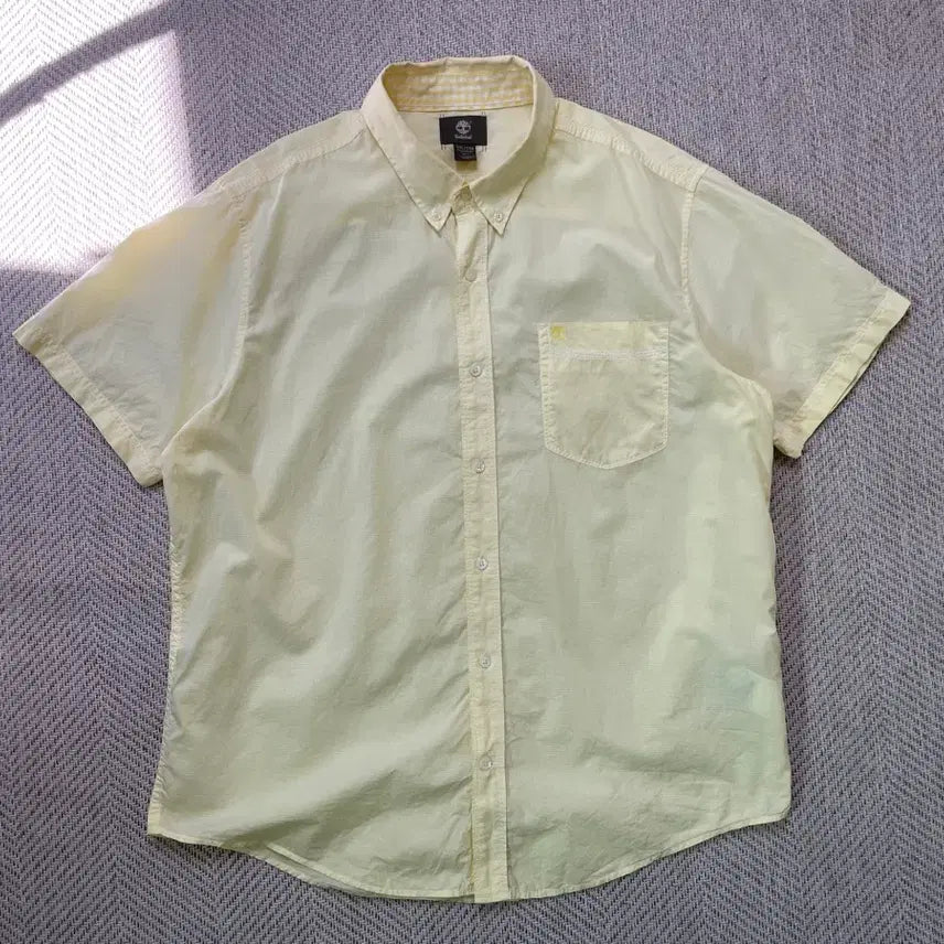 [BUNJANG] Timberland Checked Short Sleeve Shirt / Timberland 팀버랜드 체크 반팔셔츠