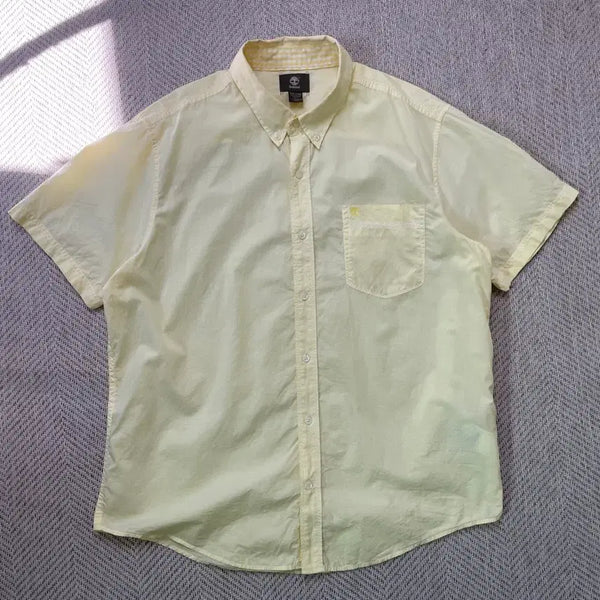[BUNJANG] Timberland Checked Short Sleeve Shirt / Timberland 팀버랜드 체크 반팔셔츠