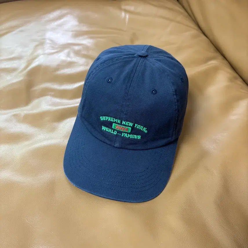 [BUNJANG] Supreme 24SS New York Arc 6-Panel Cap Navy / 슈프림 6패널 볼캡 모자 24ss 뉴욕 아크 네이비