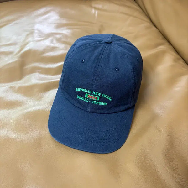 [BUNJANG] Supreme 24SS New York Arc 6-Panel Cap Navy / 슈프림 6패널 볼캡 모자 24ss 뉴욕 아크 네이비