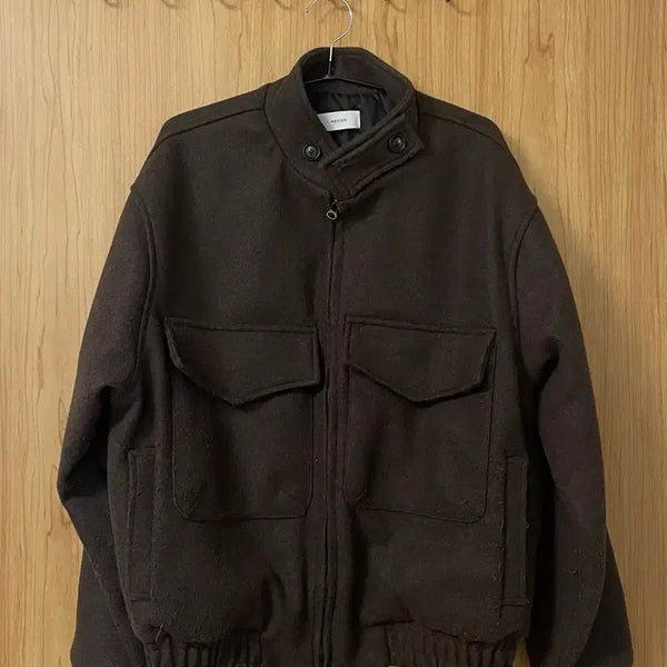 [BUNJANG] Brown Wool Blouson Jacket / 브라운 울 블루종 자켓