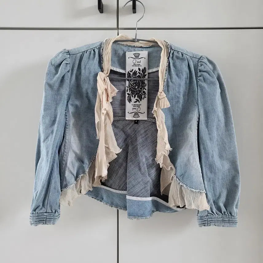 [BUNJANG] Ozweego Denim Bolero Jacket / 오즈세컨 데님 볼레로 자켓