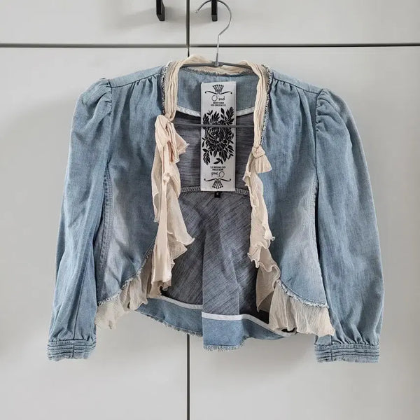 [BUNJANG] Ozweego Denim Bolero Jacket / 오즈세컨 데님 볼레로 자켓