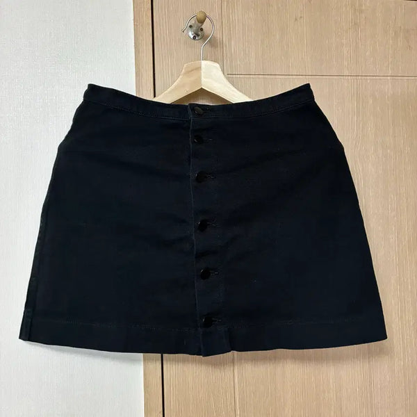 [BUNJANG] American Apparel Black Denim Skirt (L) / [L]아메리칸어패럴 AA 데님스커트 블랙