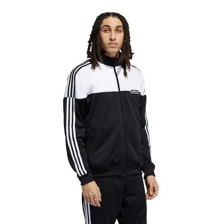[BUNJANG] Adidas Split Firebird Track Top Jersey Jacket / L 아디다스 흰검 스플릿 파이어버드 트랙탑 져지 자켓